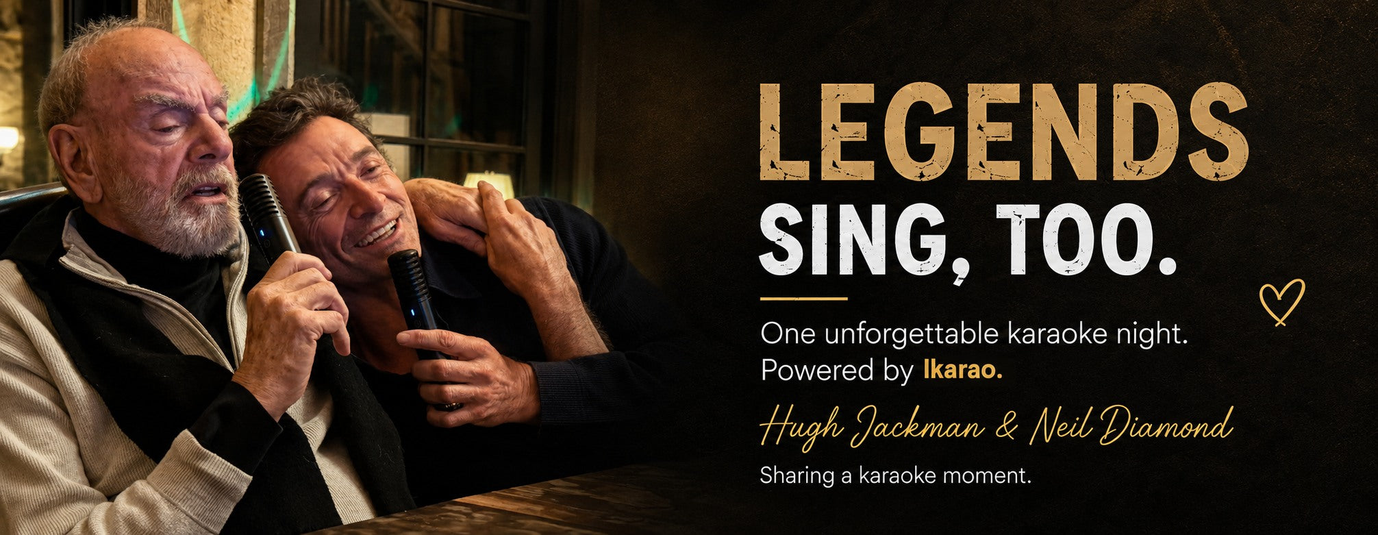 Legends sing too — one unforgettable karaoke night powered by IKARAO