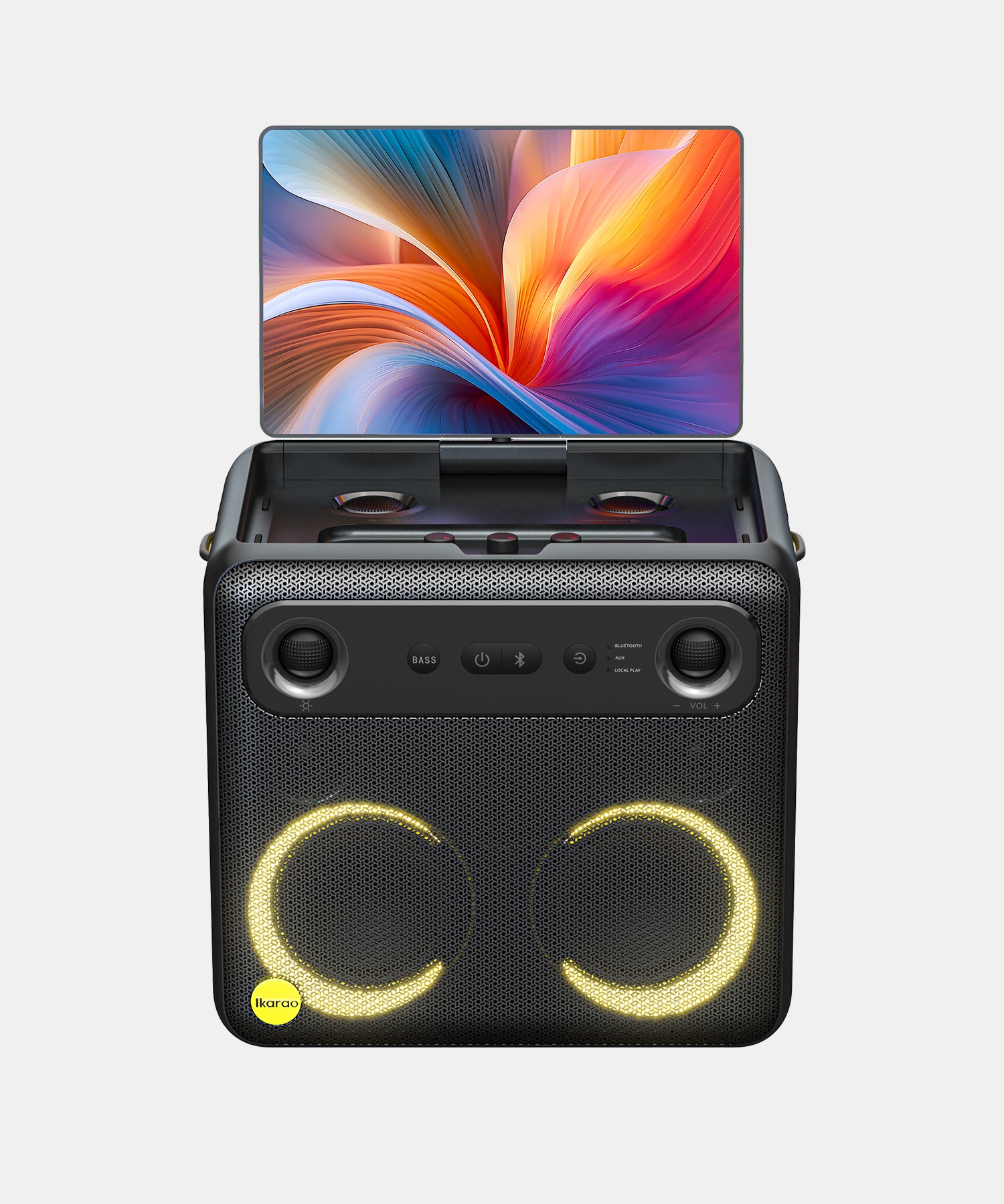 Elevate your karaoke experience with the Ikarao Break X2 karaoke machine featuring a 10.1